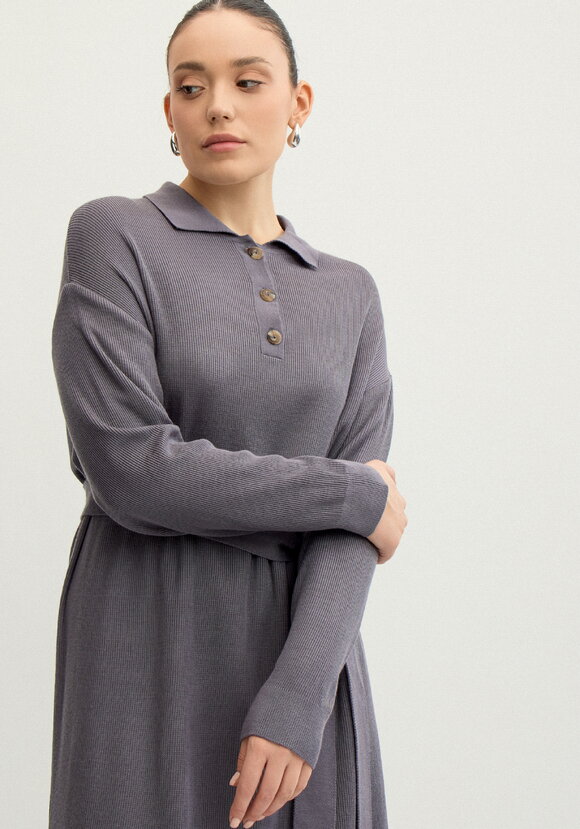 Платье поло с поясом шир.  580, рис. 9