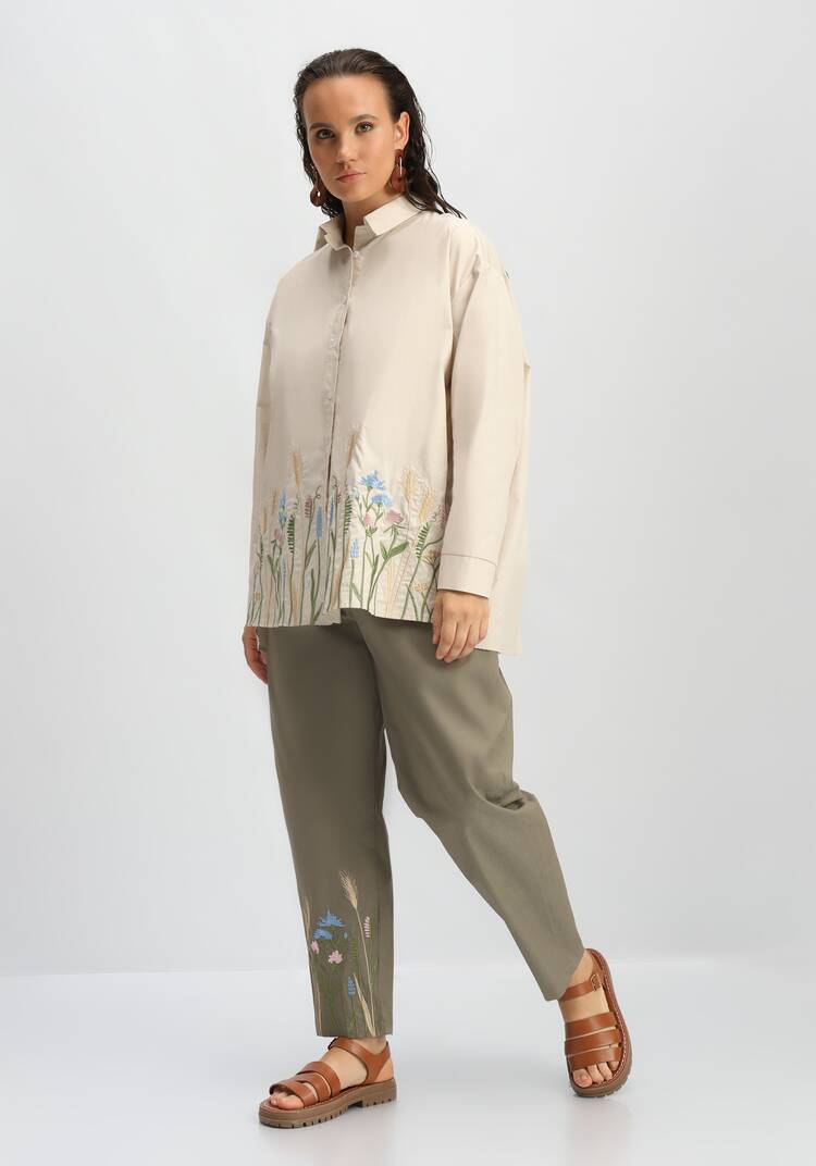 Рубашка с вышивкой по низу шир.  750, рис. 27