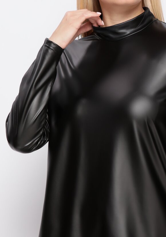 Водолазка из экокожи шир.  580, рис. 5