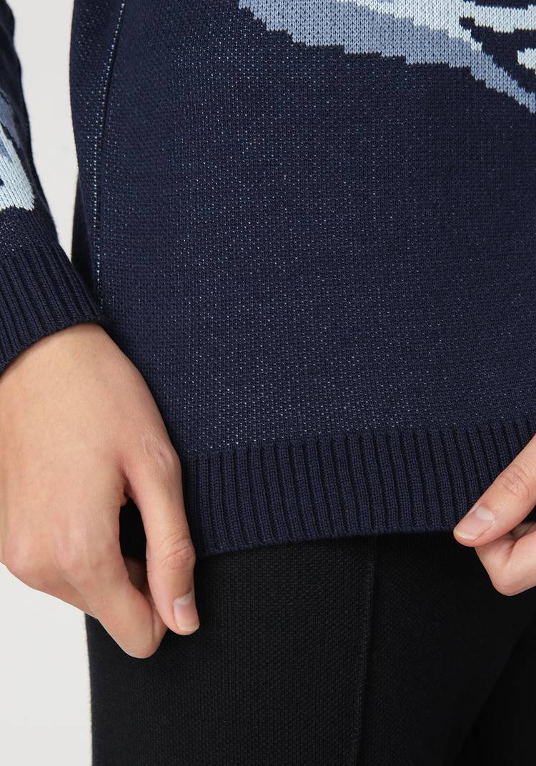 Джемпер с крупными цветами шир.  750, рис. 4