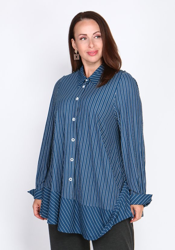 Туника асимметричного кроя на пуговицах шир.  580, рис. 2