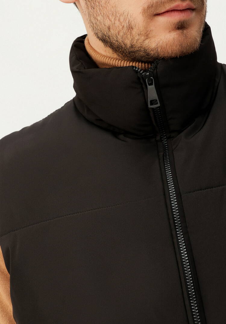 Жилет с крупной стежкой шир.  750, рис. 5