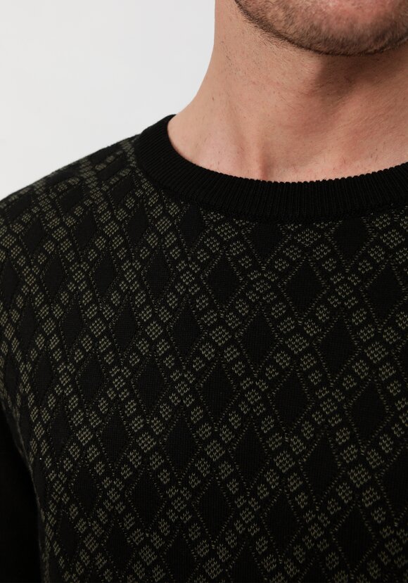 Джемпер в ромб с длинным рукавом шир.  580, рис. 15