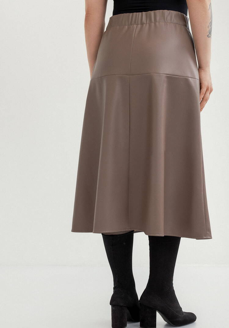 Юбка годе из экокожи шир.  750, рис. 3