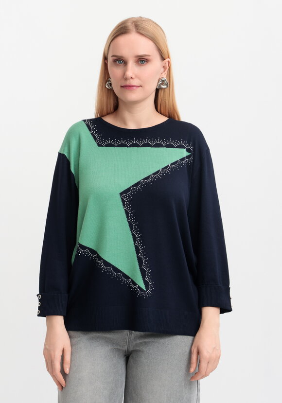 Джемпер Галактика на плечах шир.  580, рис. 41