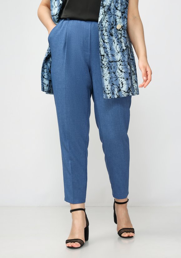 Брюки со складками по переду Адилин шир.  580, рис. 13