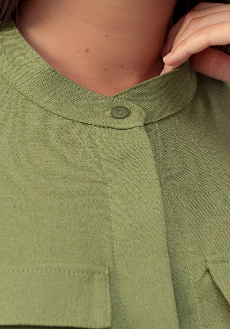 Платье-сафари А-силуэта шир.  750, рис. 5