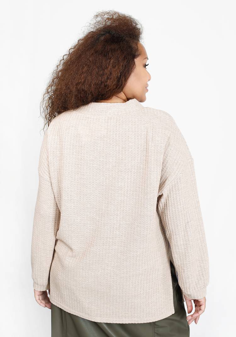 Джемпер фактурный с нашивкой шир.  750, рис. 6