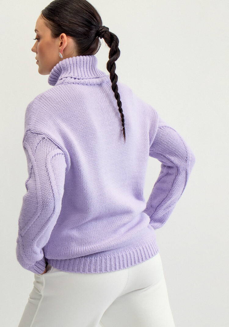Свитер с объемными ромбами шир.  750, рис. 33