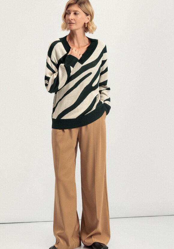Джемпер с принтом зебра шир.  580, рис. 39