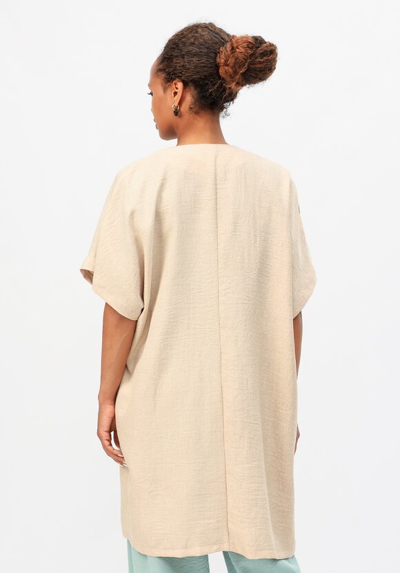 Кардиган-накидка оверсайз со спущенным плечом шир.  580, рис. 3