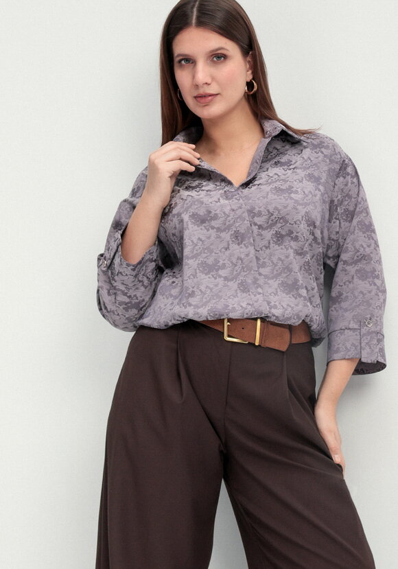 Блуза из шелка с рисунком шир.  580, рис. 16