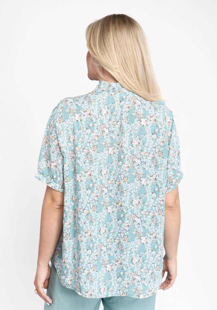 Блуза с рюшей по воротнику шир.  750, рис. 7