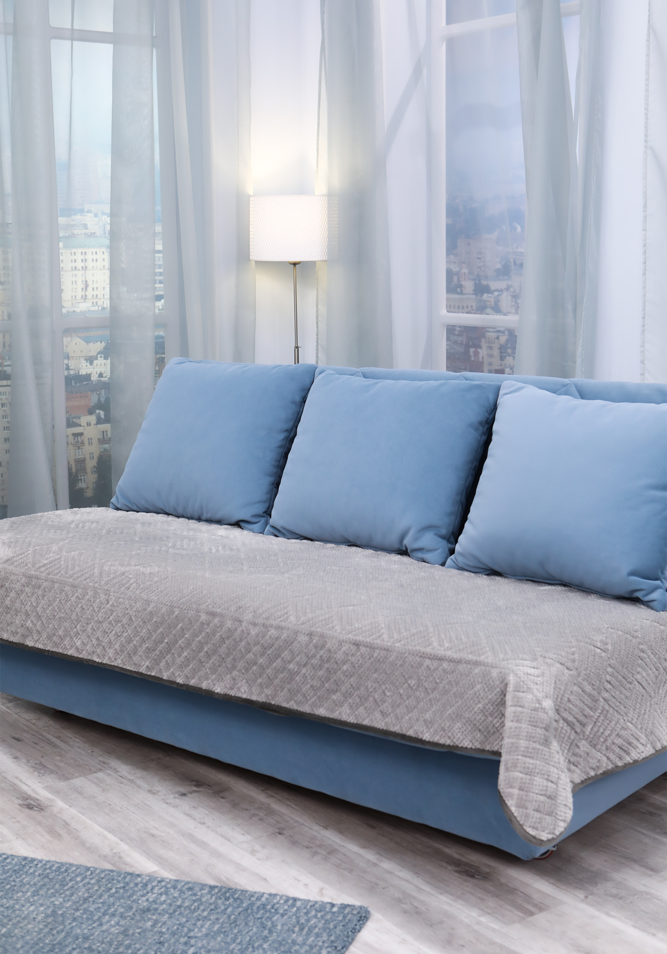 

Накидка на диван "Сахара", Серый