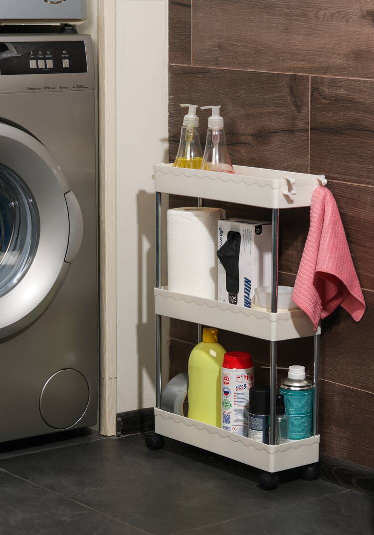 Компактная трехъярусная этажерка шир.  750, рис. 7