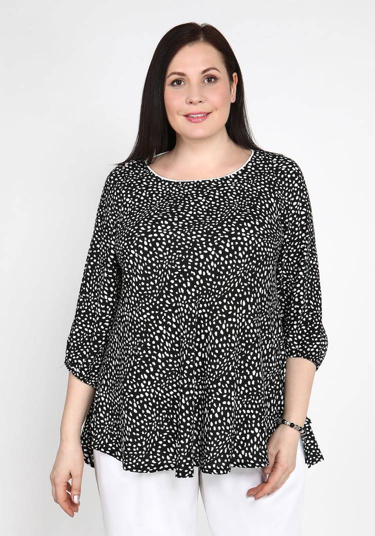 Туника А-силуэта с принтом шир.  750, рис. 5