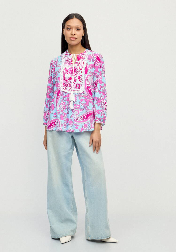 Блуза Весна внутри меня шир.  750, рис. 10