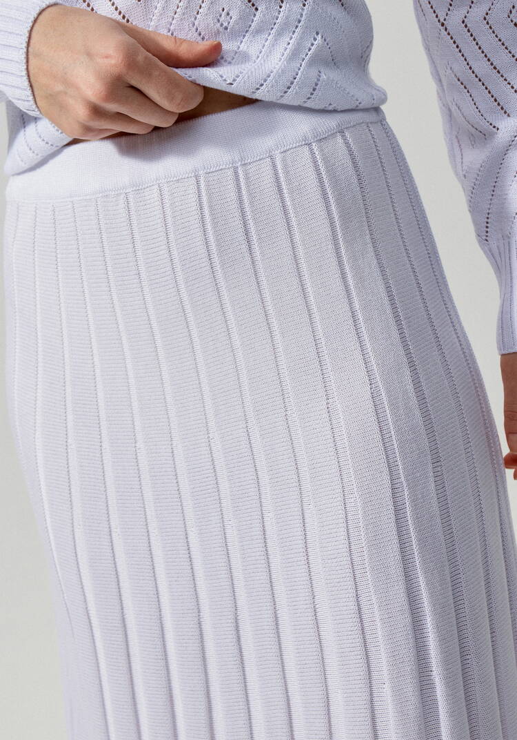 Юбка А-силуэта на резинке с имитацией плиссе шир.  750, рис. 5