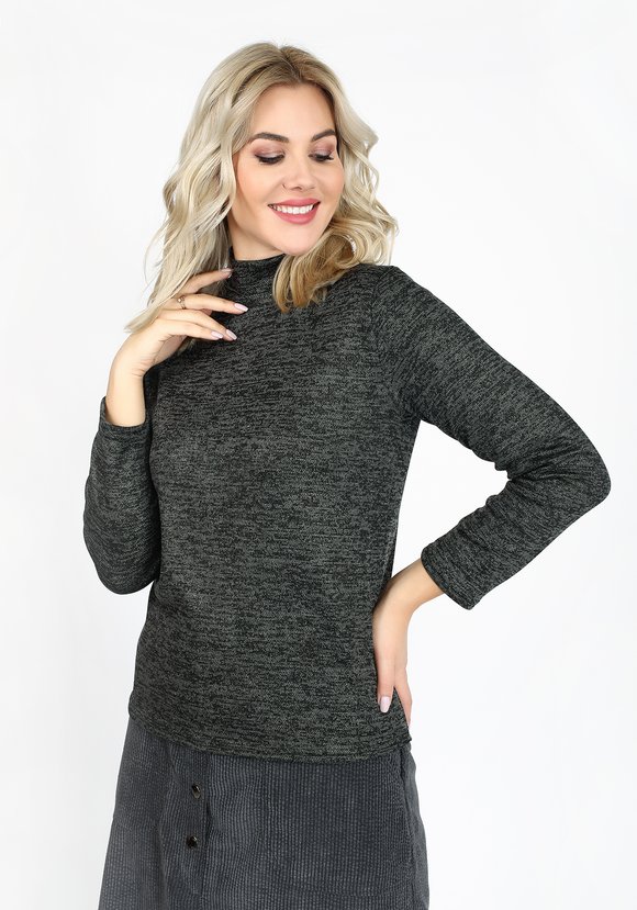 Водолазка с высоким горлом из мягкой ангоры шир.  580, рис. 9