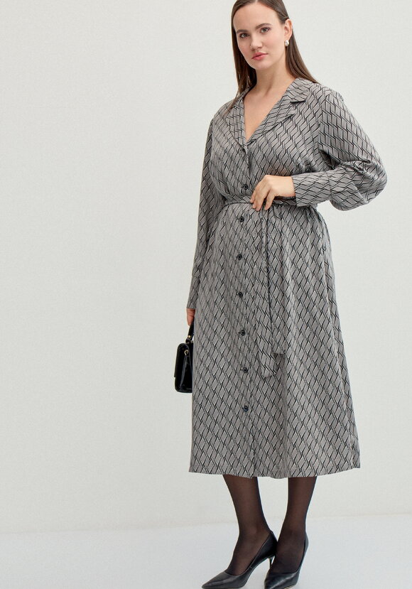 Платье рубашка с отложным воротником шир.  580, рис. 14