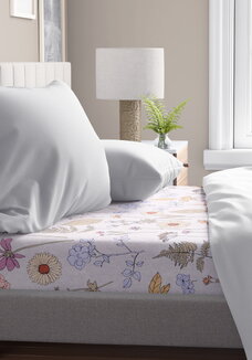 Простыня на резинке Флора