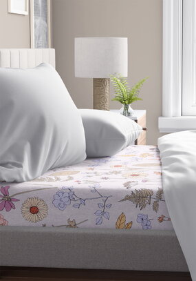 Простыня на резинке Флора