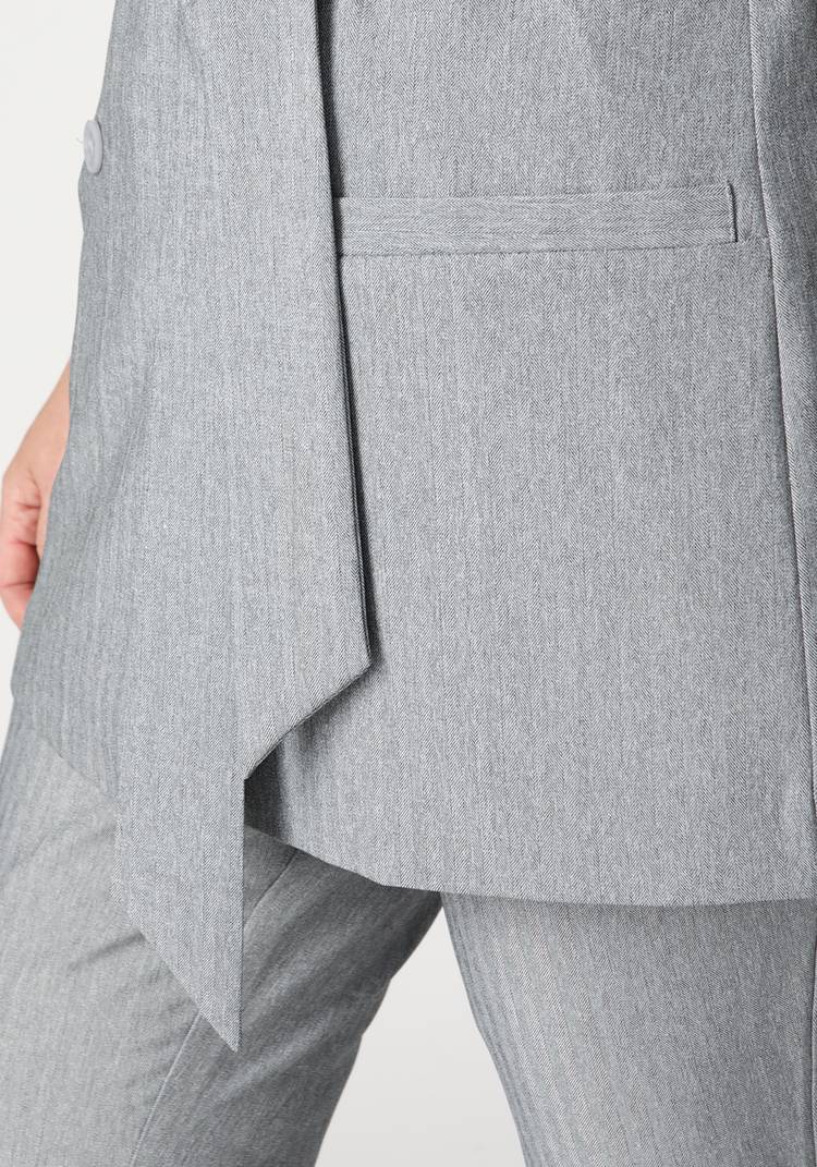 Жилет двубортный однотонный шир.  750, рис. 13