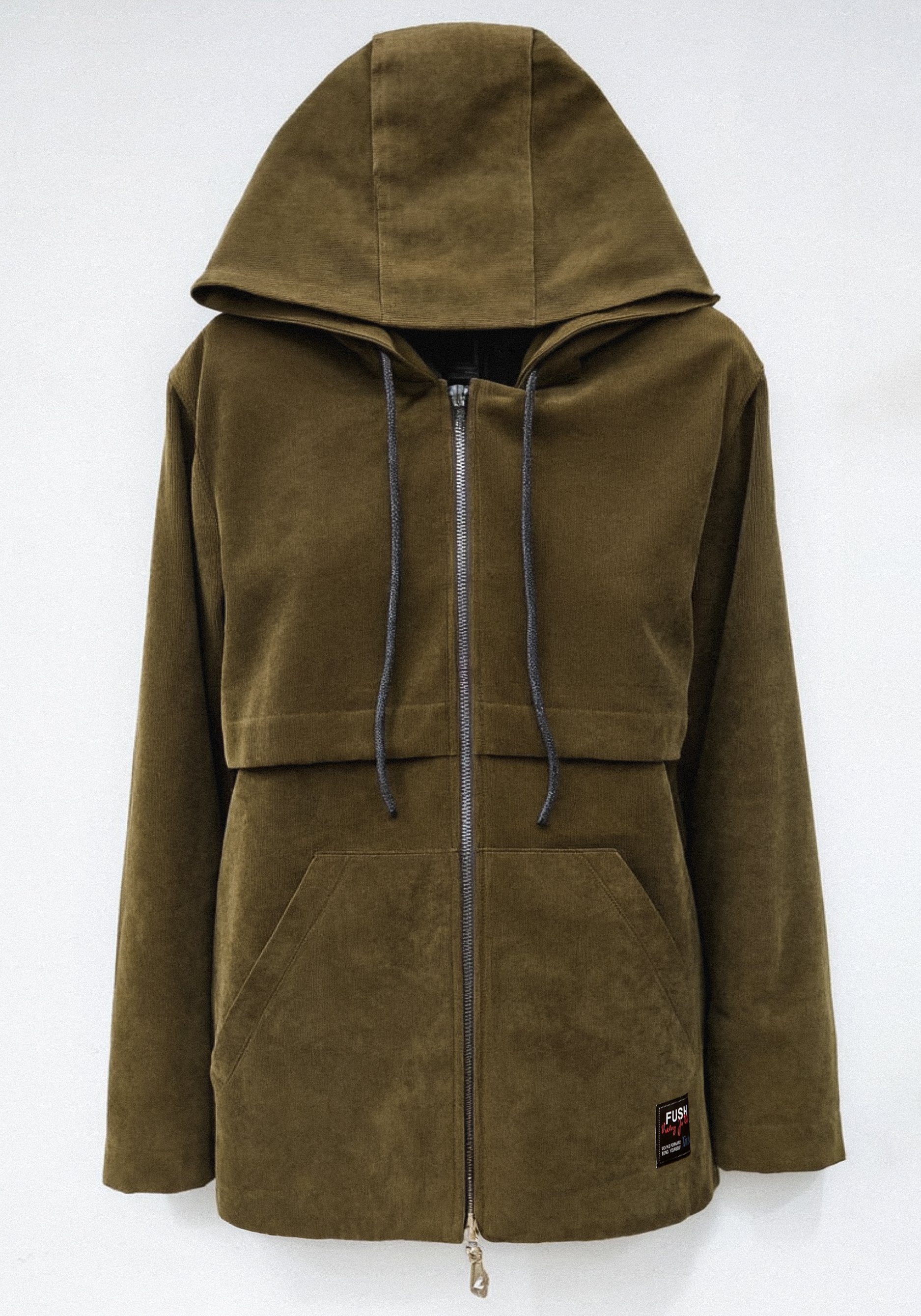 

Куртка вельветовая с капюшоном Resale, Зеленый