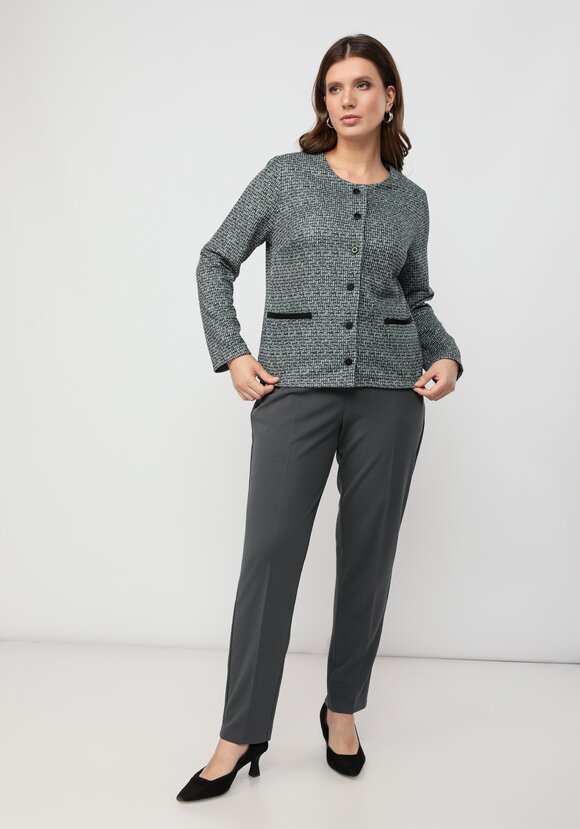 Пиджак укороченный прямого кроя на пуговицах шир.  580, рис. 11