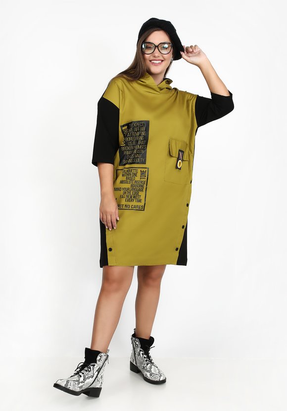 Платье Модное сочетание шир.  580, рис. 5