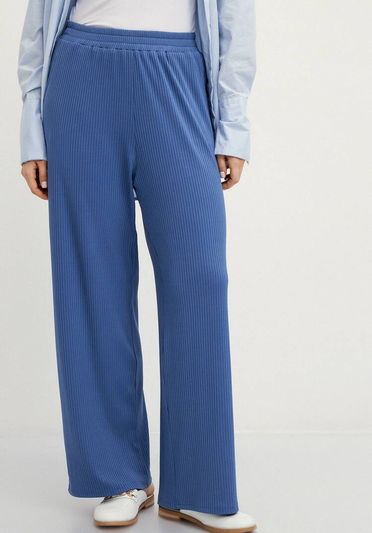 Брюки свободного кроя в рубчик шир.  750, рис. 18