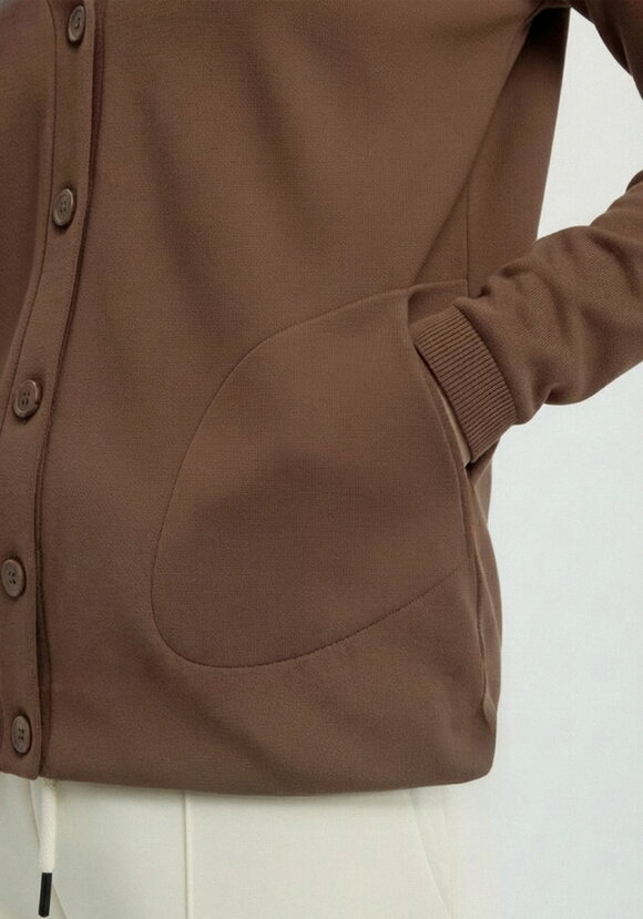 Кардиган на пуговицах утепленный шир.  580, рис. 15