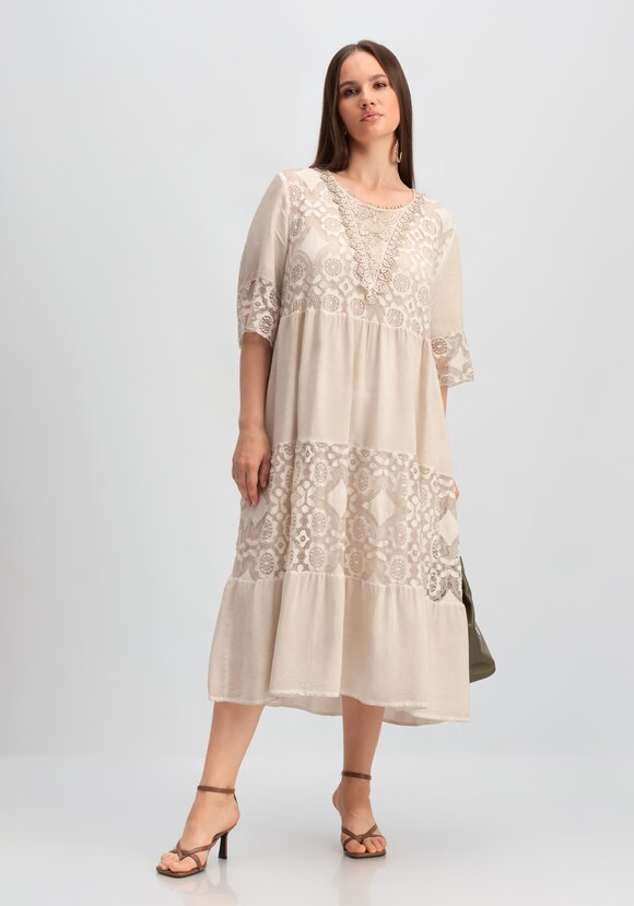 Платье ярусное кружевное шир.  580, рис. 7