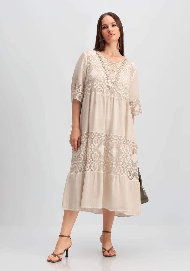 Платье ярусное кружевное шир.  750, рис. 7