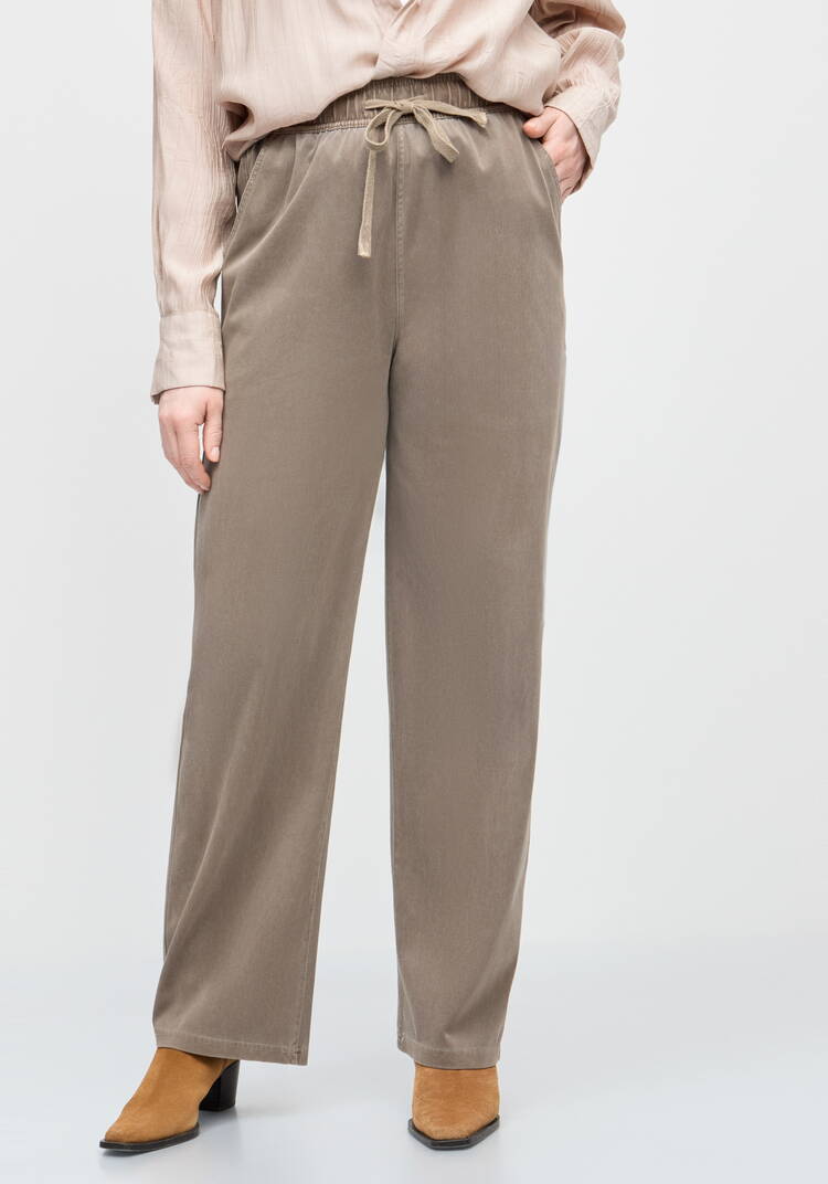 Брюки прямые от бедра с комфортным поясом шир.  750, рис. 30