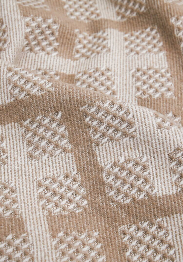 Плед хлопковый с бахромой шир.  750, рис. 3