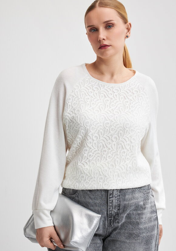 Джемпер с кружевным рисунком шир.  580, рис. 1