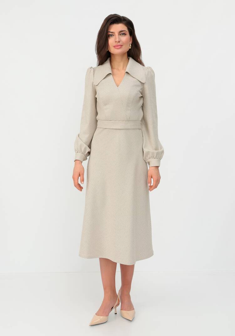 Платье с воротником свободного кроя шир.  750, рис. 8