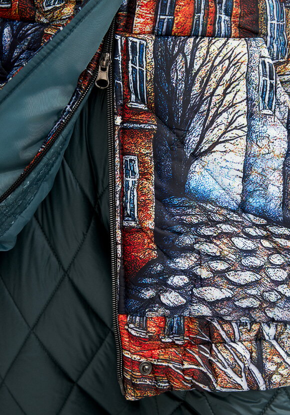 Куртка с принтом Городской пейзаж шир.  580, рис. 15