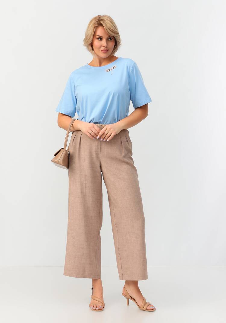 Блуза с принтом стрекоза шир.  750, рис. 15