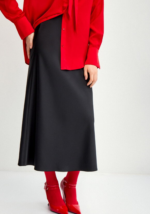 Юбка шелковая А-образного кроя шир.  580, рис. 10