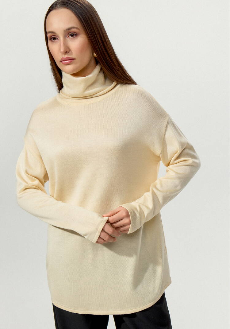 Удлиненная туника с воротником хомут шир.  750, рис. 14