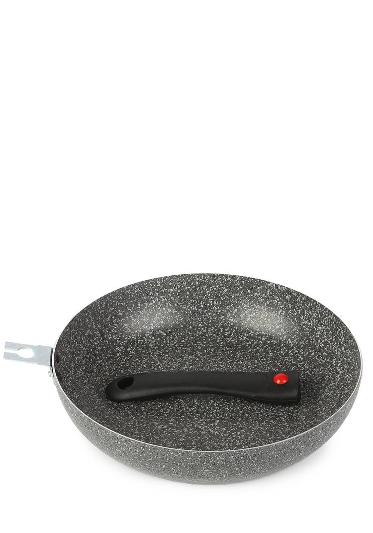 Набор сковород со съемной ручкой Сила камня (24 см+26 см), серый шир.  750, рис. 2