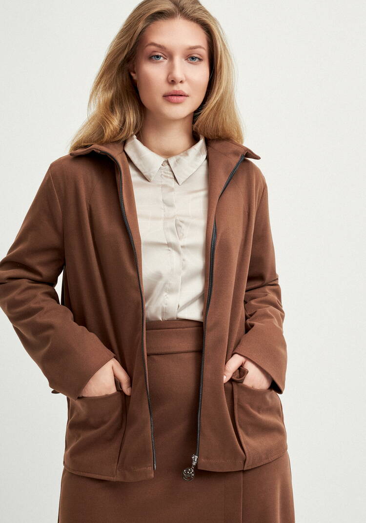 Жакет прямого силуэта на молнии шир.  750, рис. 8