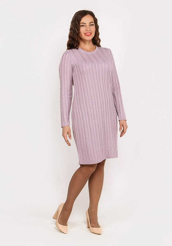 Платье прямое с вязкой косы шир.  580, рис. 12