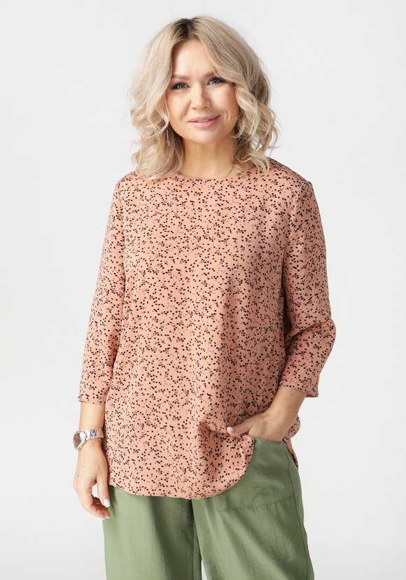 Блузка с фигурным вырезом по низу шир.  580, рис. 5