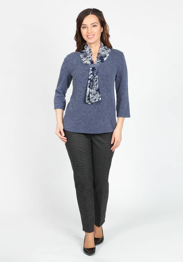 Блуза с галстуком Дебора шир.  750, рис. 3