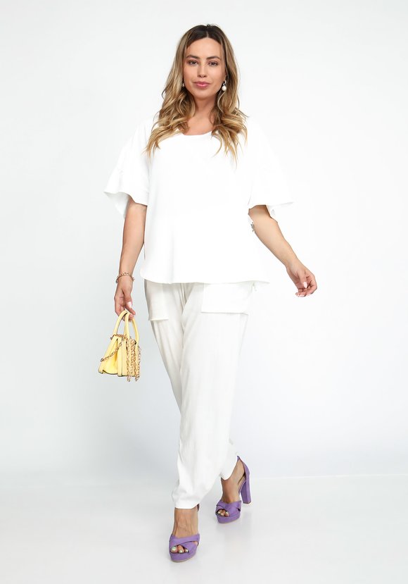 Блуза с регулируемым поясом шир.  580, рис. 9