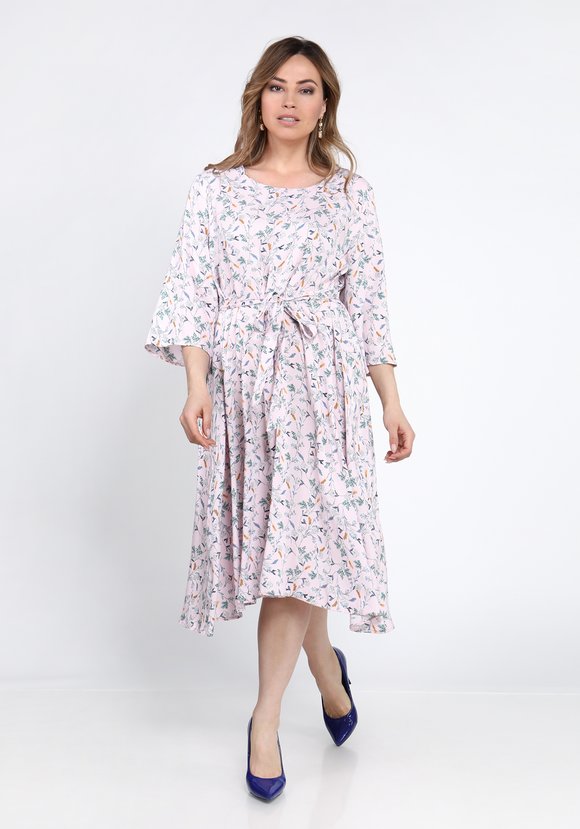 Платье с принтом мильфлер шир.  580, рис. 21