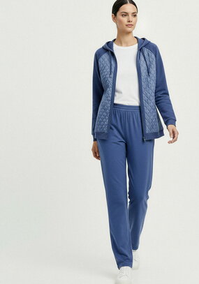 Брюки прямые трикотажные на резинке